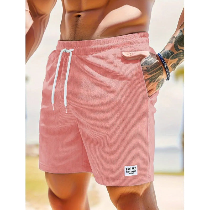CORDUROY-ZUGSCHNORRSHORTS FÜR HERREN