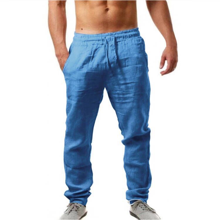 ZUGBANDLEINENHOSE FÜR MÄNNER