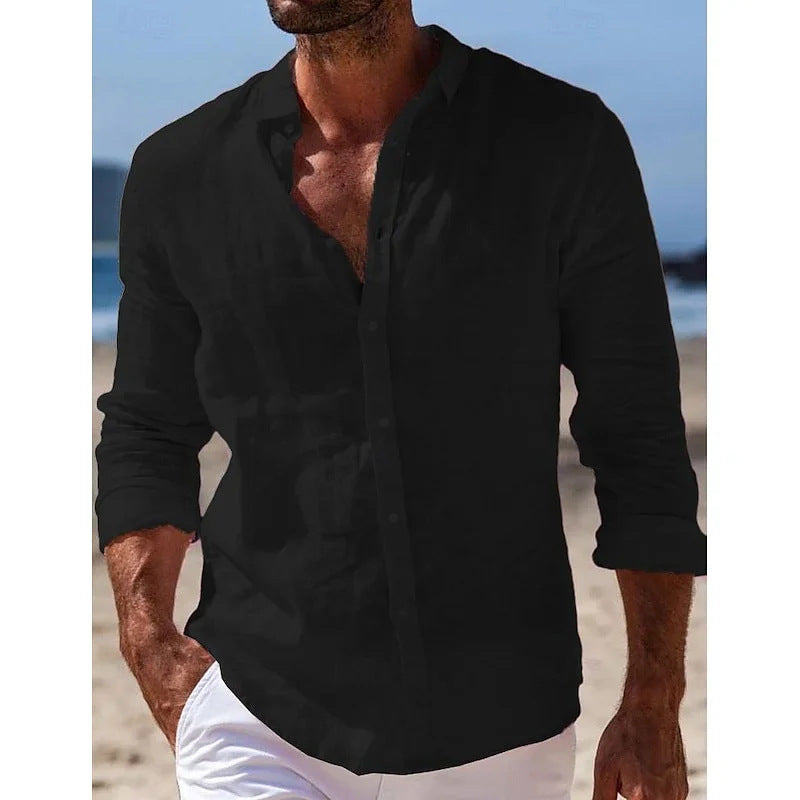 LEINENMIX POLOSHIRT FÜR HERREN