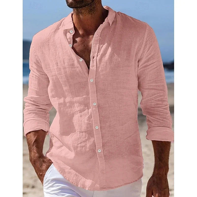 LEINENMIX POLOSHIRT FÜR HERREN