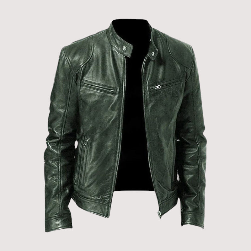 KUNSTLEDERSJACKE FÜR MÄNNER