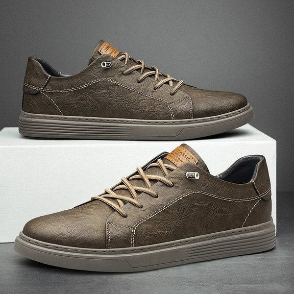 Herren-Leder-Sneaker im Oxford-Stil