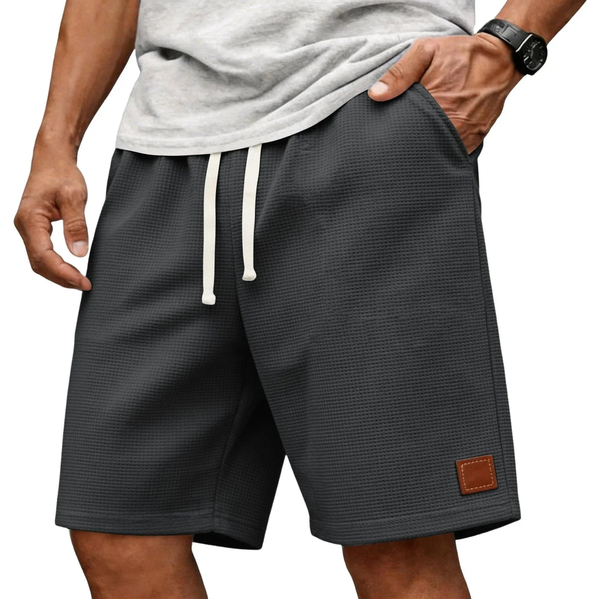 WAFFLE TEXTURE SHORTS FÜR MÄNNER