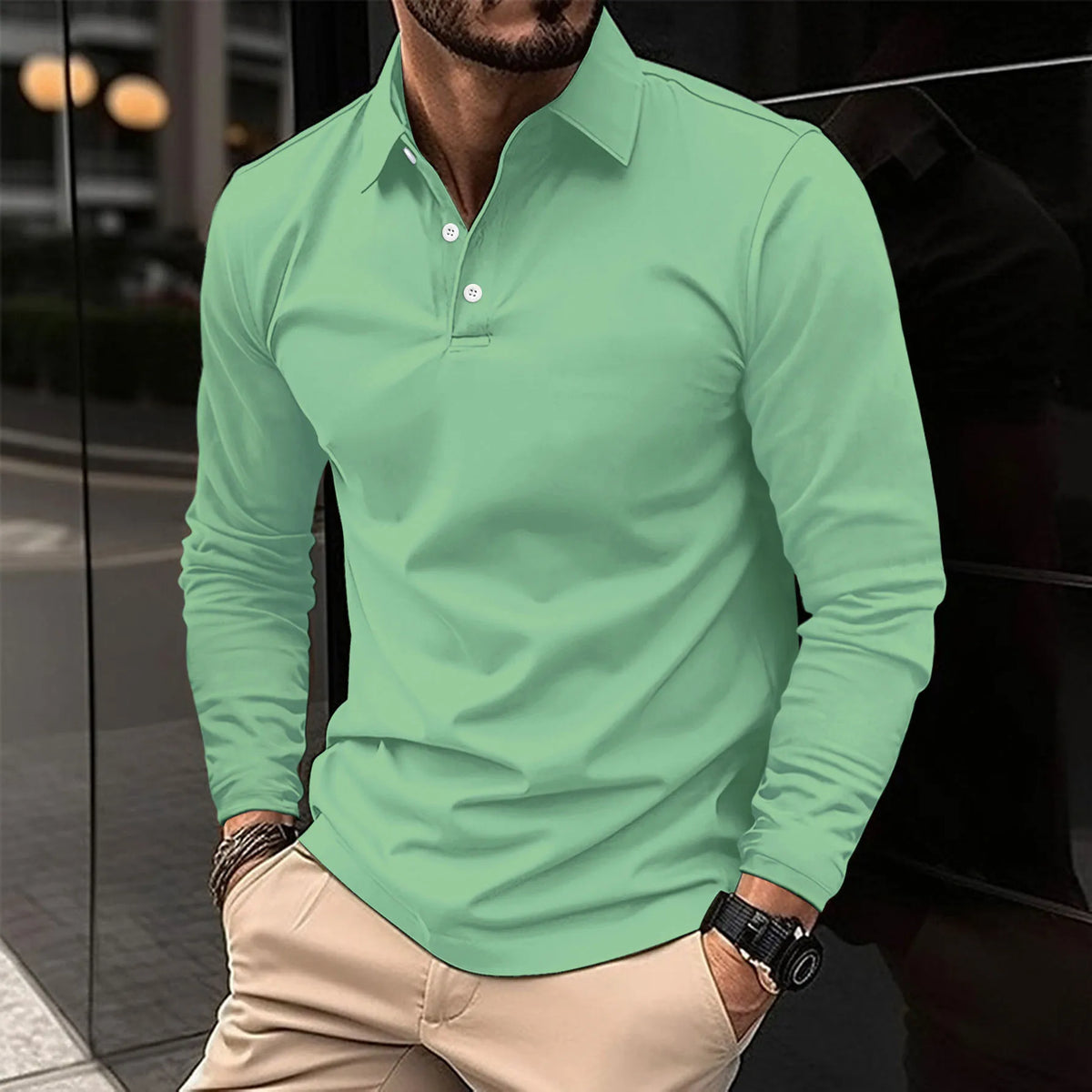 LANGARM POLOSHIRT FÜR HERREN