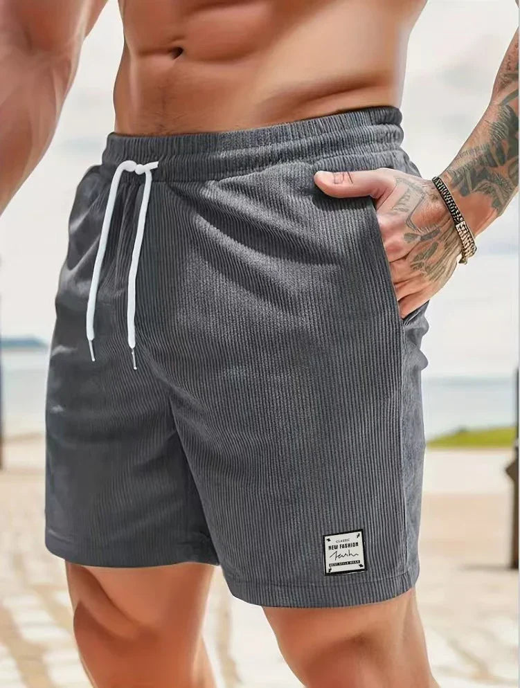 CORDUROY-ZUGSCHNORRSHORTS FÜR HERREN