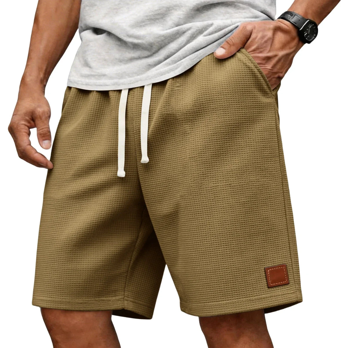 WAFFLE TEXTURE SHORTS FÜR MÄNNER