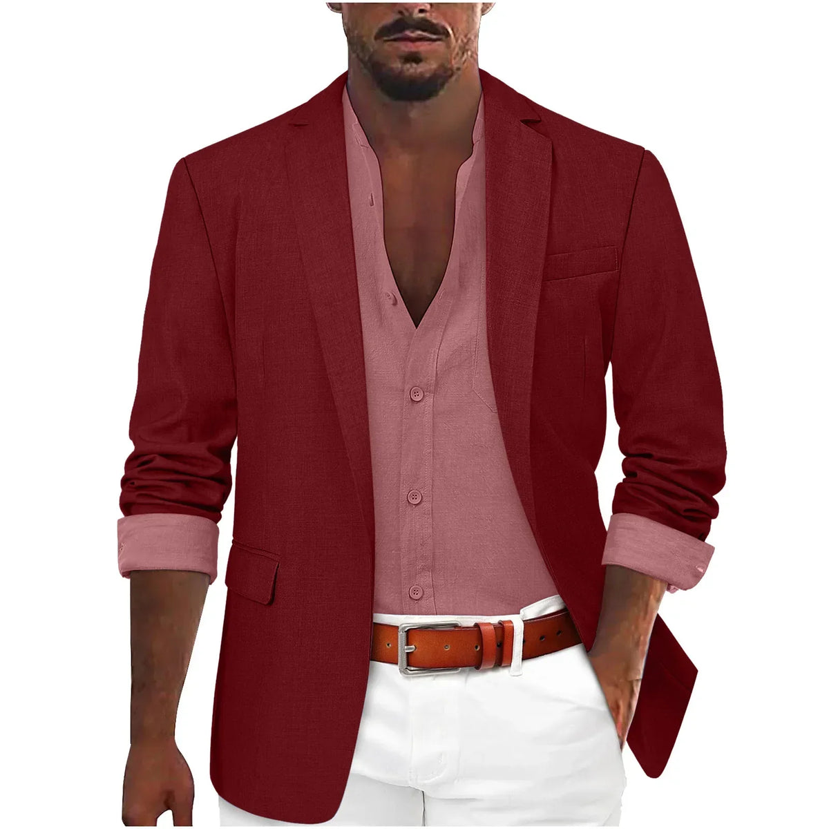 LEICHTER LEINEN-BLAZER FÜR HERREN