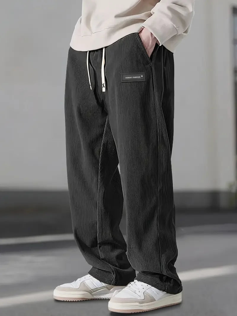 ELEGANTE CORDUROY-HOSEN FÜR MÄNNER