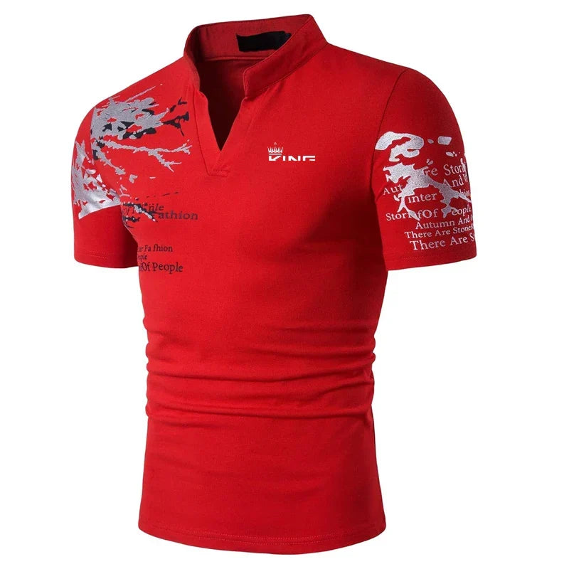 FETTES GRAFIK-POLOSHIRT FÜR MÄNNER