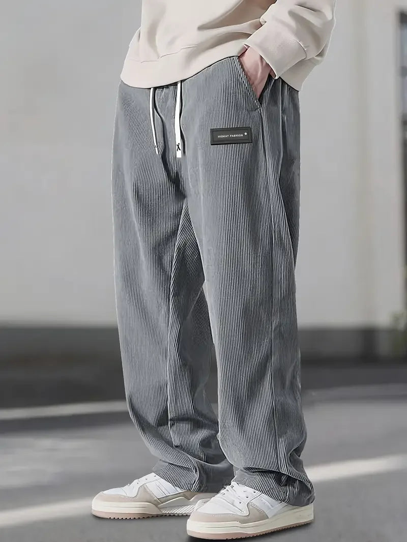 ELEGANTE CORDUROY-HOSEN FÜR MÄNNER