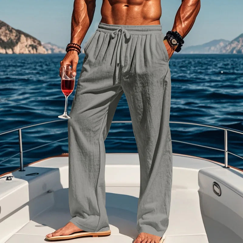 LEINEN SOMMERHOSE FÜR HERREN
