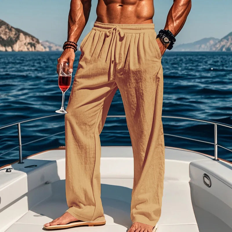 LEINEN SOMMERHOSE FÜR HERREN