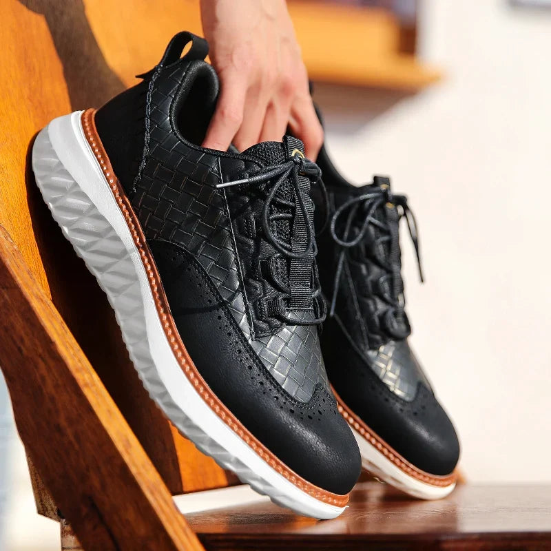 ATMUNGSAKTIVE LEDERSNEAKER FÜR HERREN