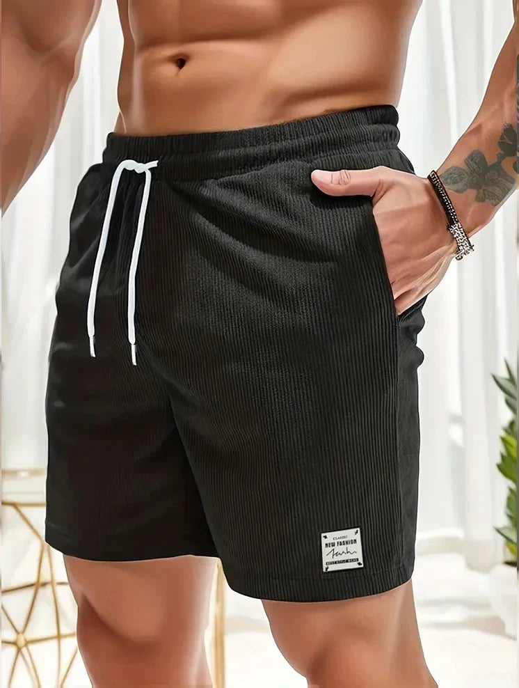 CORDUROY-ZUGSCHNORRSHORTS FÜR HERREN