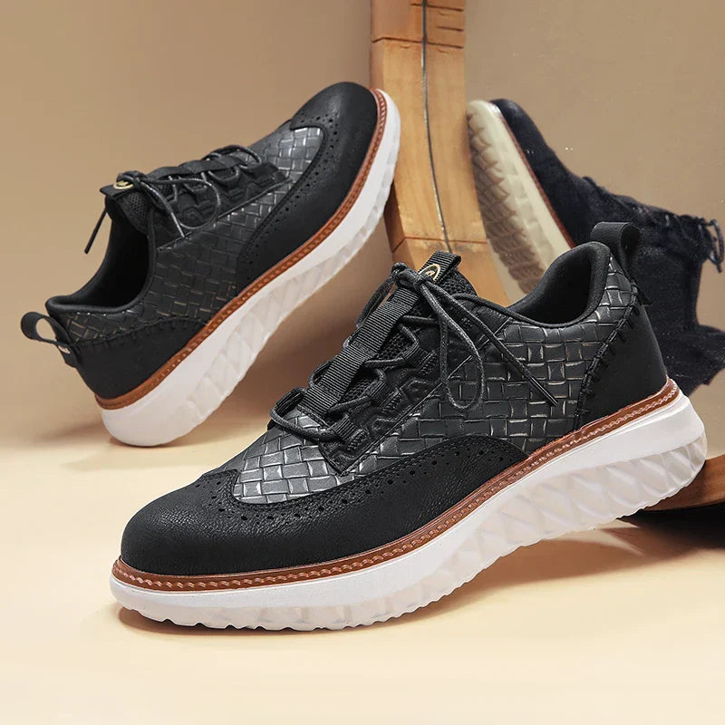 ATMUNGSAKTIVE LEDERSNEAKER FÜR HERREN