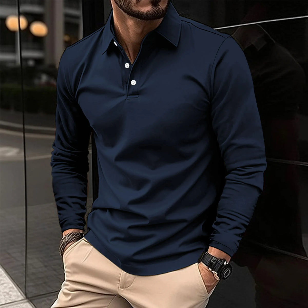 LANGARM POLOSHIRT FÜR HERREN