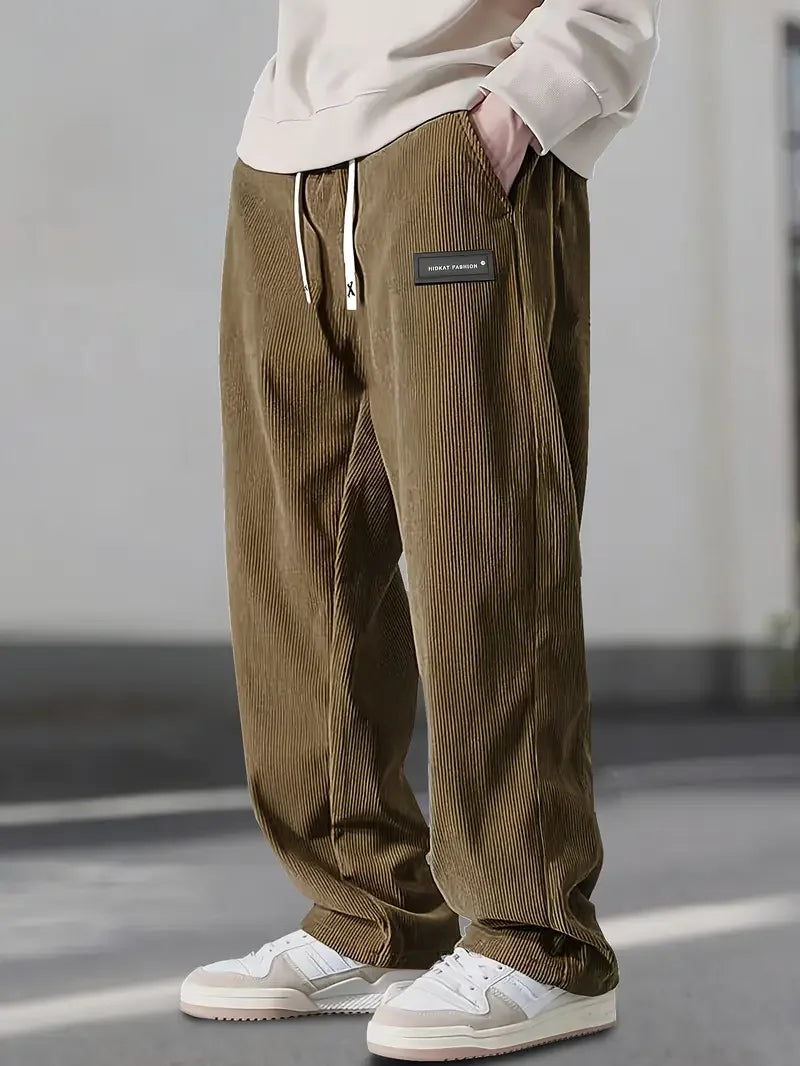 ELEGANTE CORDUROY-HOSEN FÜR MÄNNER
