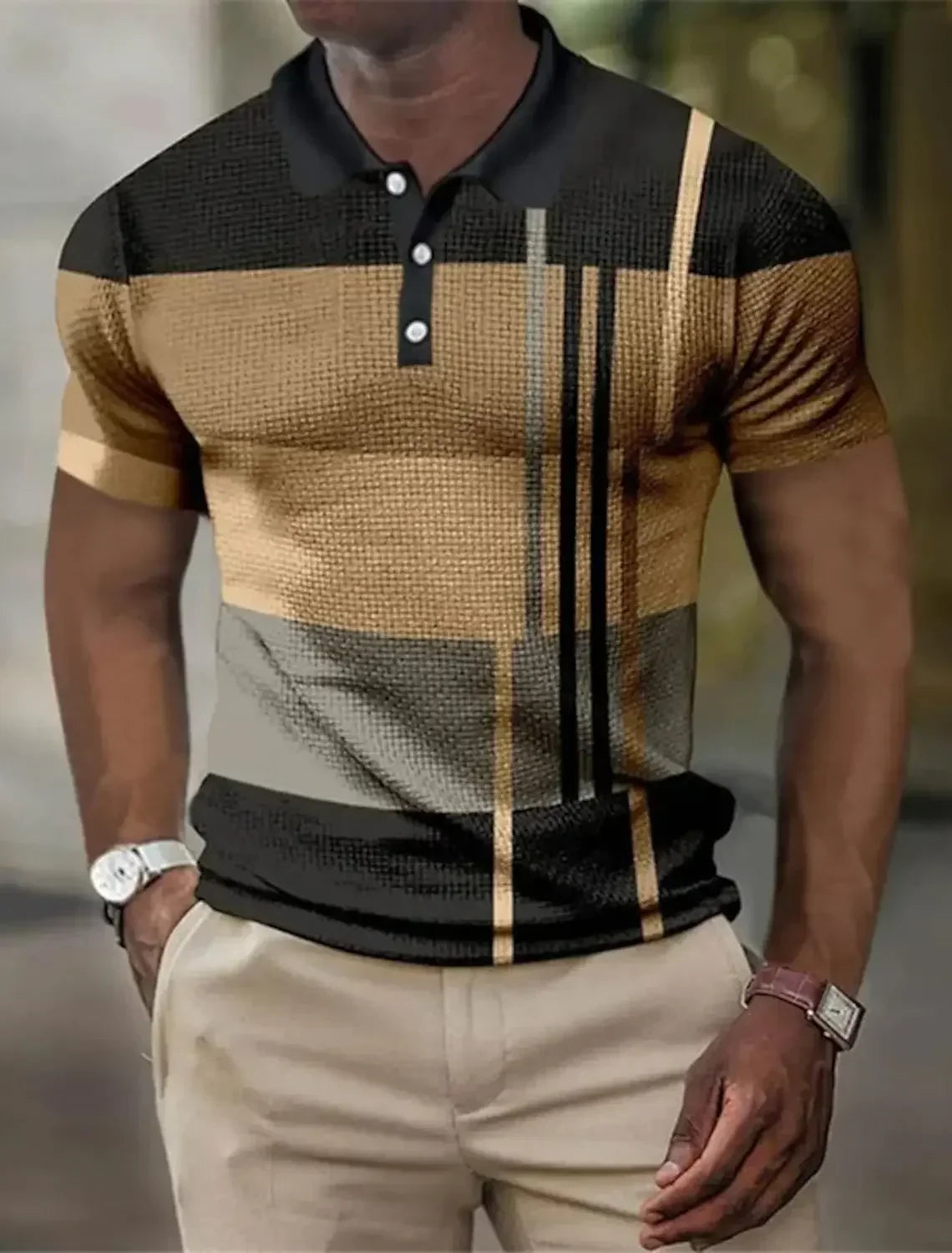 GESTREIFTES POLOSHIRT FÜR HERREN