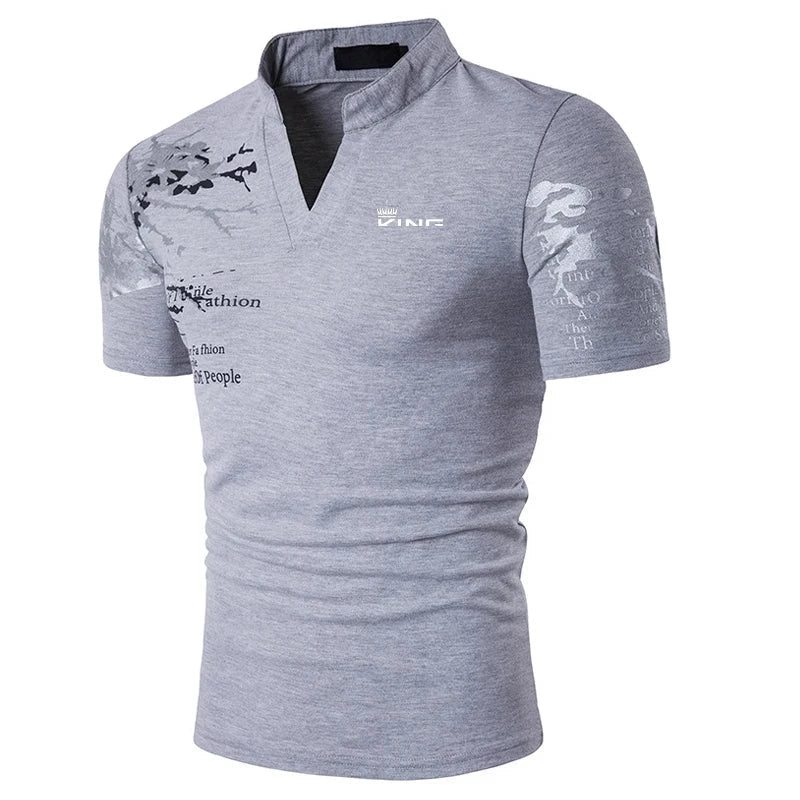 FETTES GRAFIK-POLOSHIRT FÜR MÄNNER