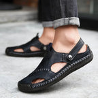 KLASSISCHE LEDERSANDALEN FÜR MÄNNER
