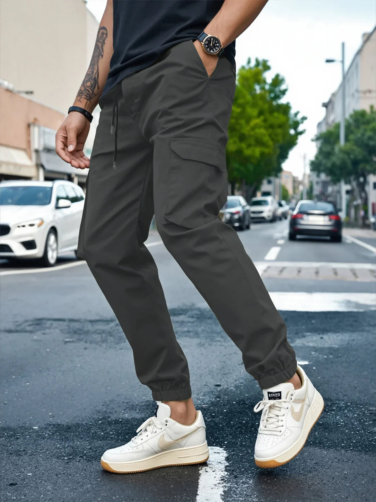SLIM CARGO-HOSEN FÜR MÄNNER