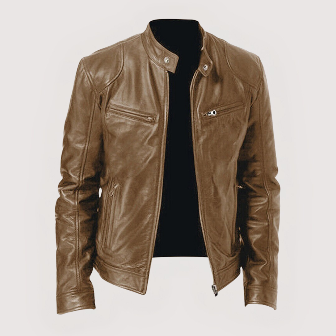 KUNSTLEDERSJACKE FÜR MÄNNER