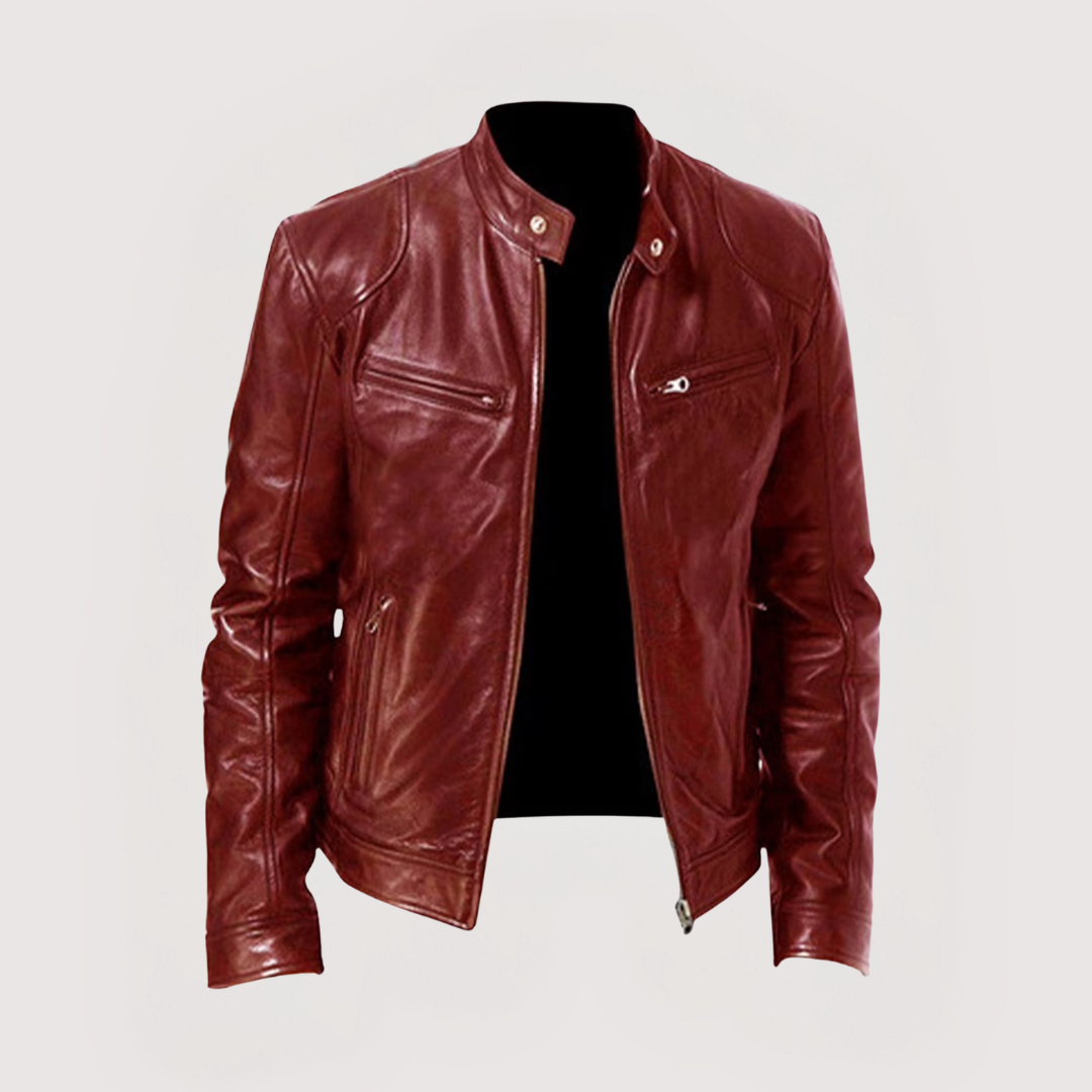 KUNSTLEDERSJACKE FÜR MÄNNER
