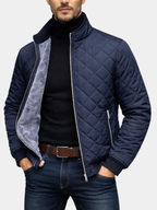 KLASSISCHE WARME QUILTED WINTERJACKE FÜR HERREN