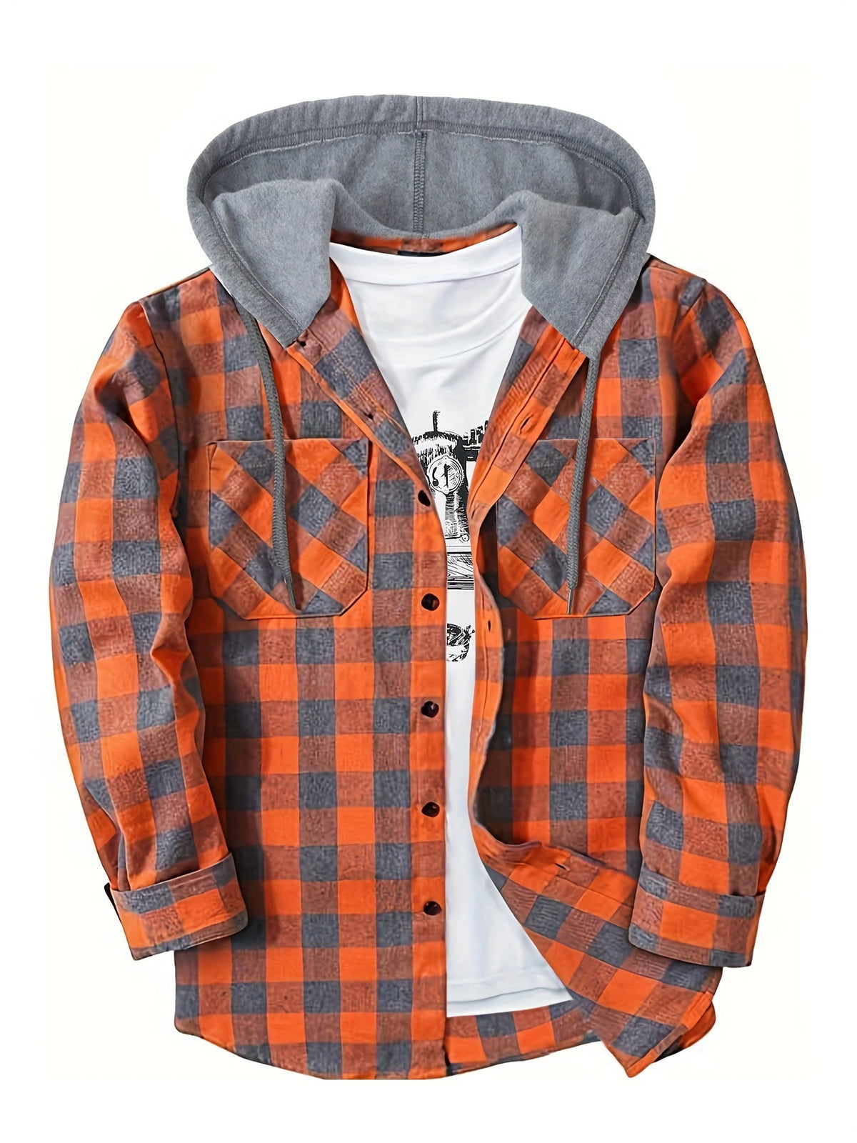 KARIERTER HOODIE FÜR HERREN