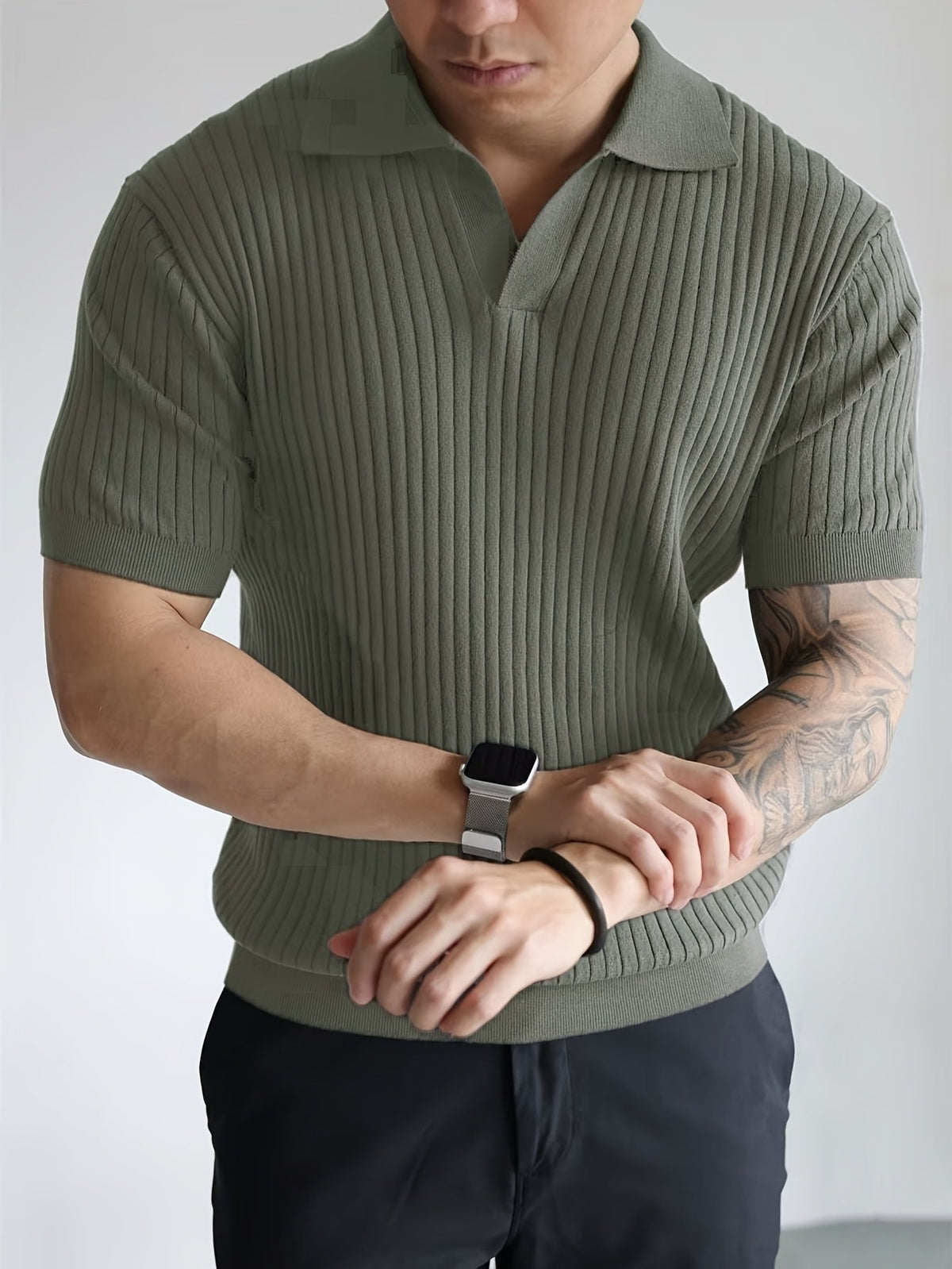 VISKOSE STRICK POLO FÜR HERREN