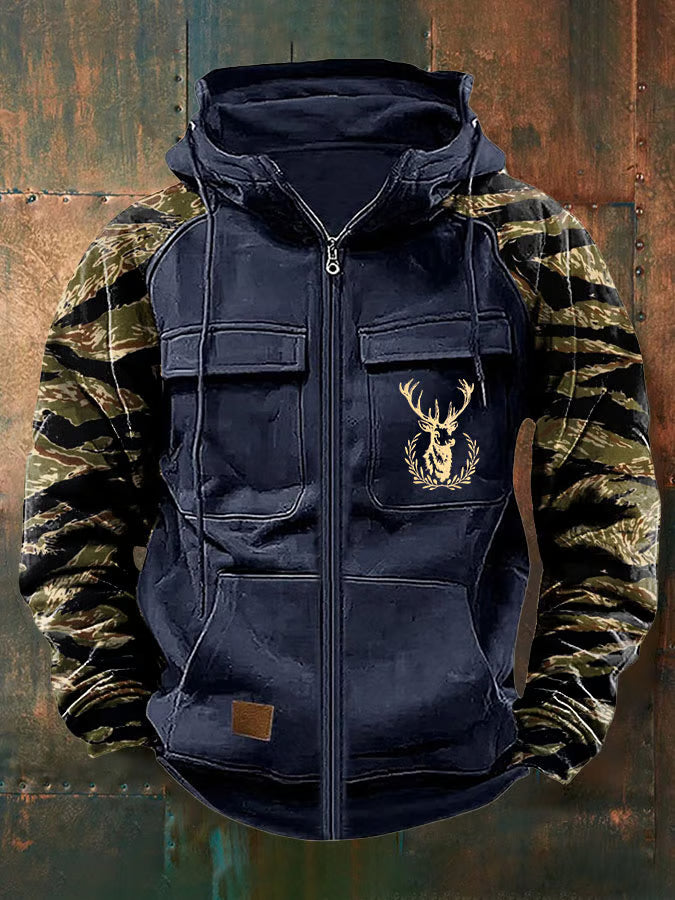 REINER MULTI-TASCHE REISSVERSCHLUSS-HOODIE FÜR MÄNNER