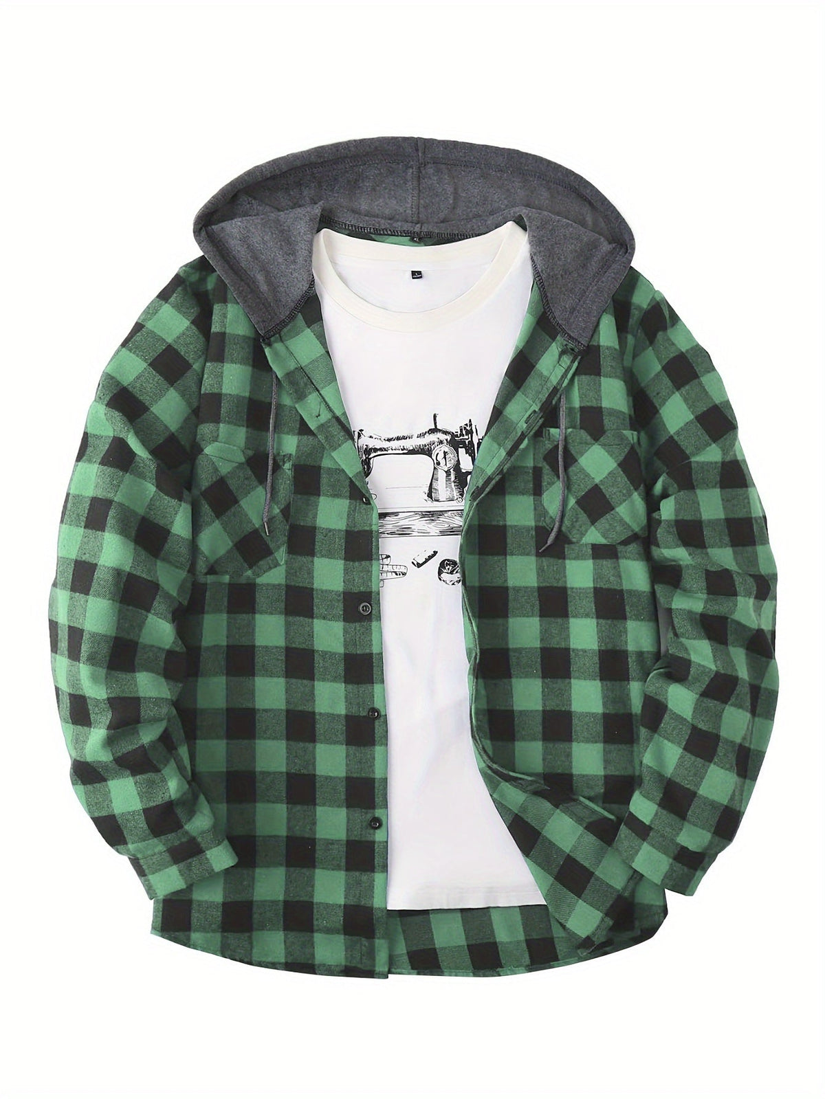 KARIERTER HOODIE FÜR HERREN