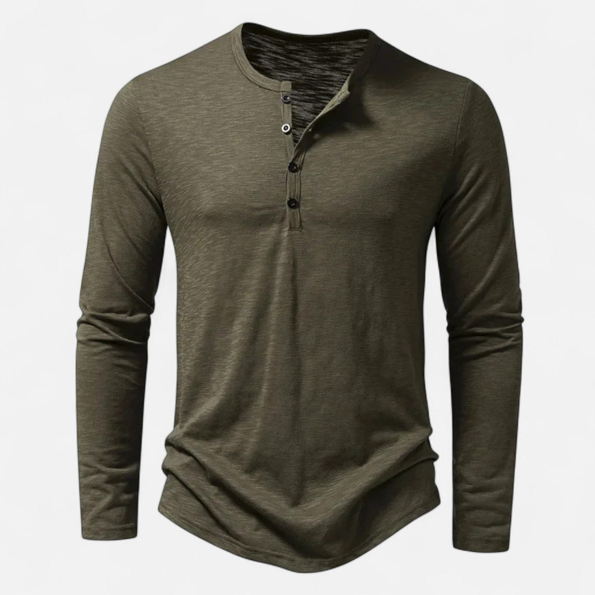 SLIM FIT HENLEY SHIRT FÜR MÄNNER