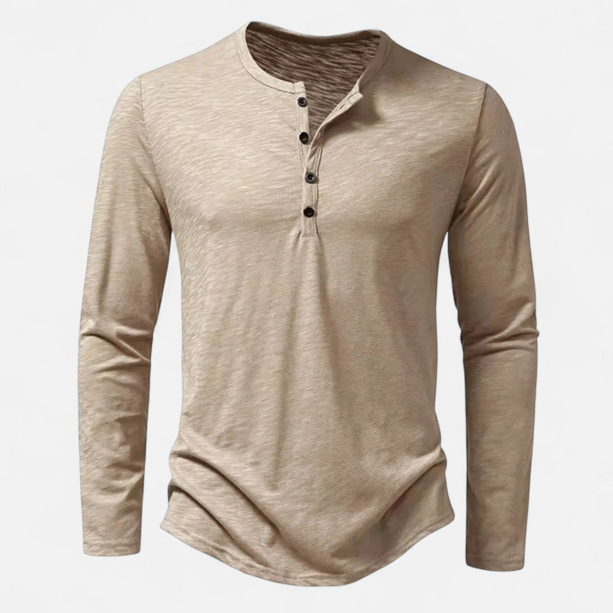SLIM FIT HENLEY SHIRT FÜR MÄNNER