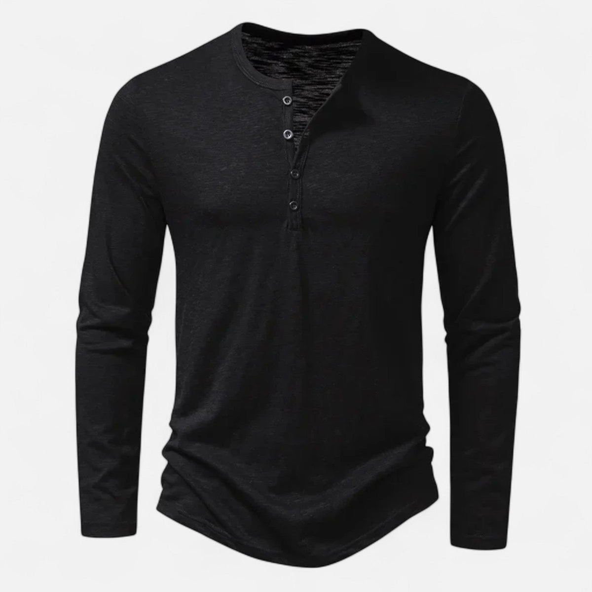 SLIM FIT HENLEY SHIRT FÜR MÄNNER