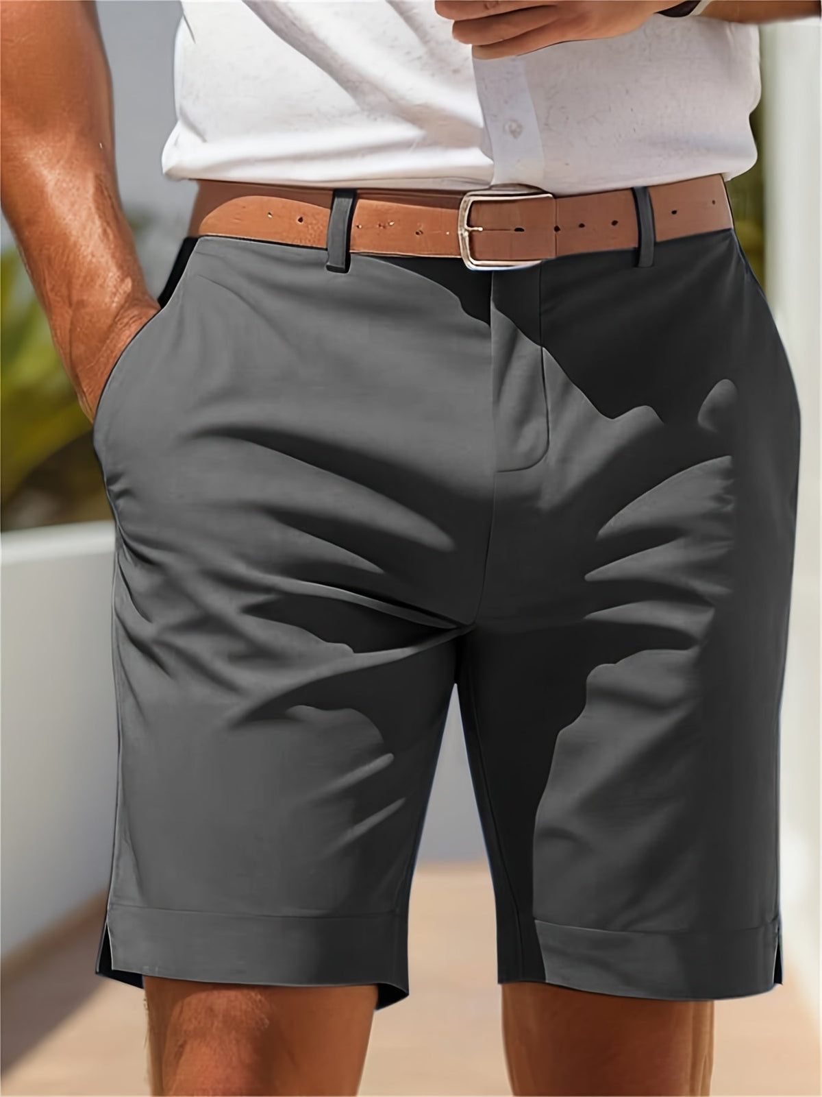 CHINO ANZUGSHORTS FÜR HERREN