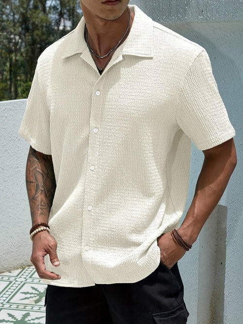 EINFACHE BUTTON-UP HEMD FÜR HERREN