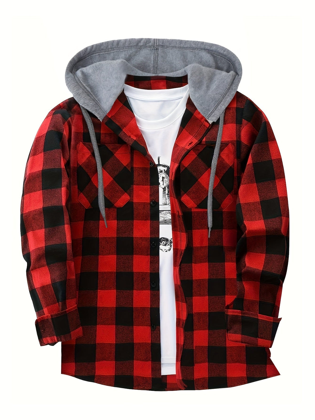 KARIERTER HOODIE FÜR HERREN