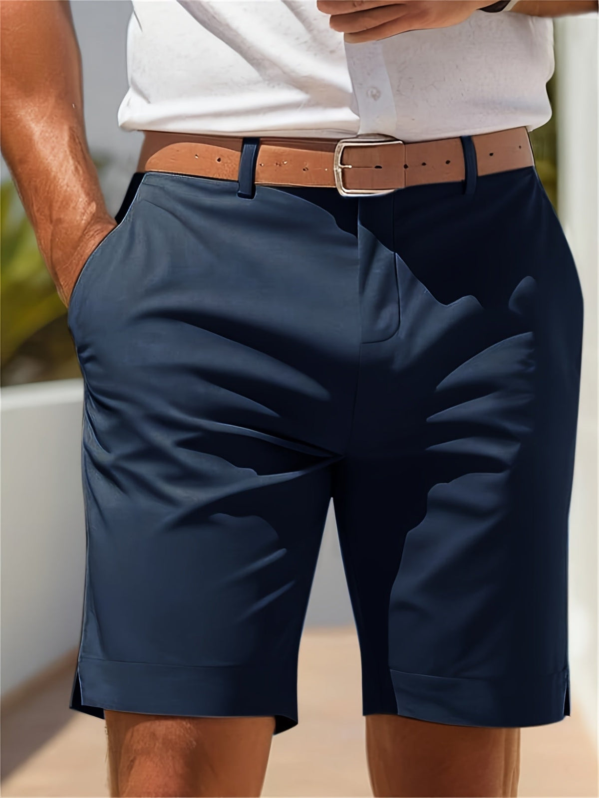 CHINO ANZUGSHORTS FÜR HERREN