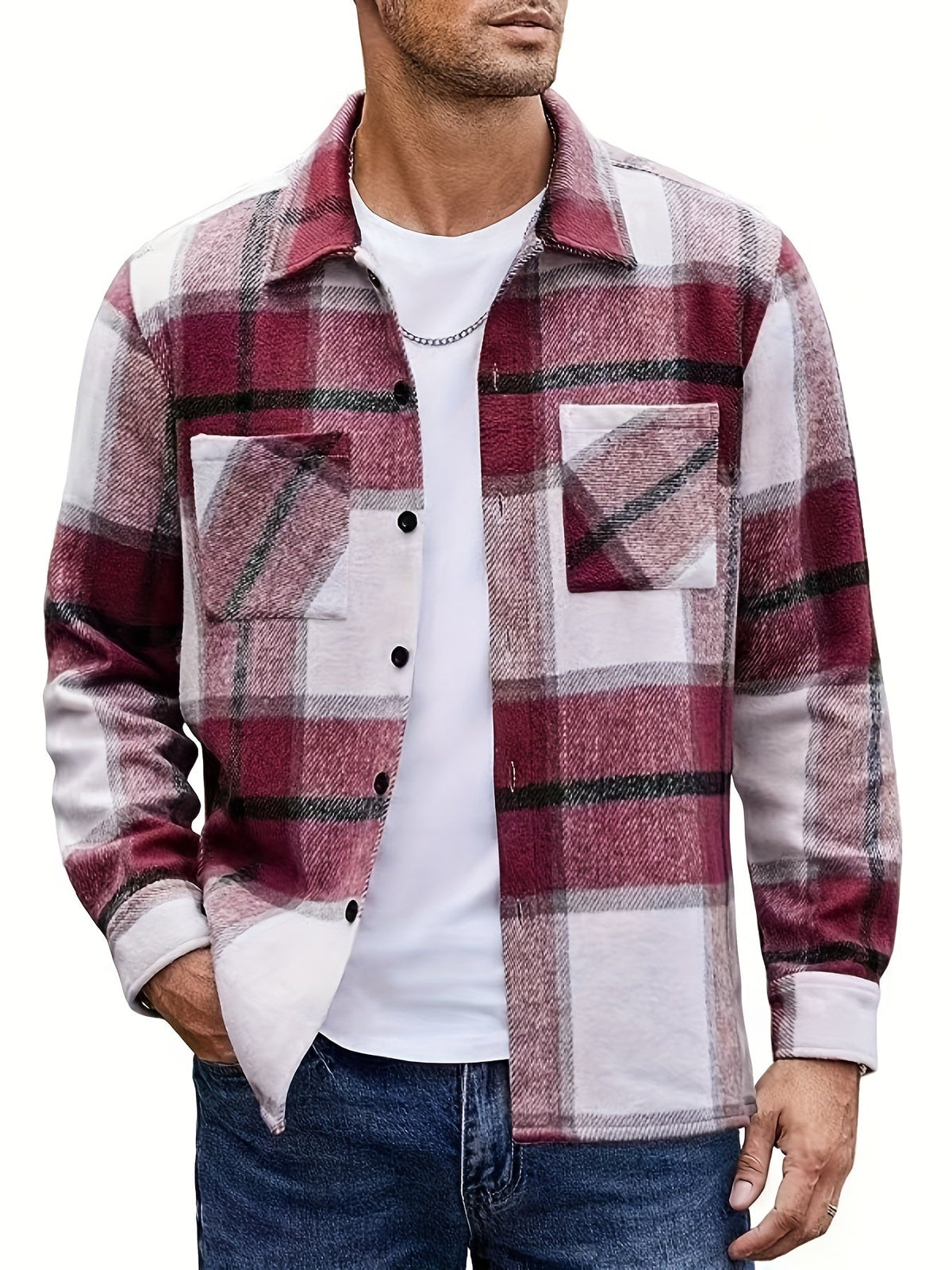 KAROMUSTER HEMD-JACKE FÜR HERREN