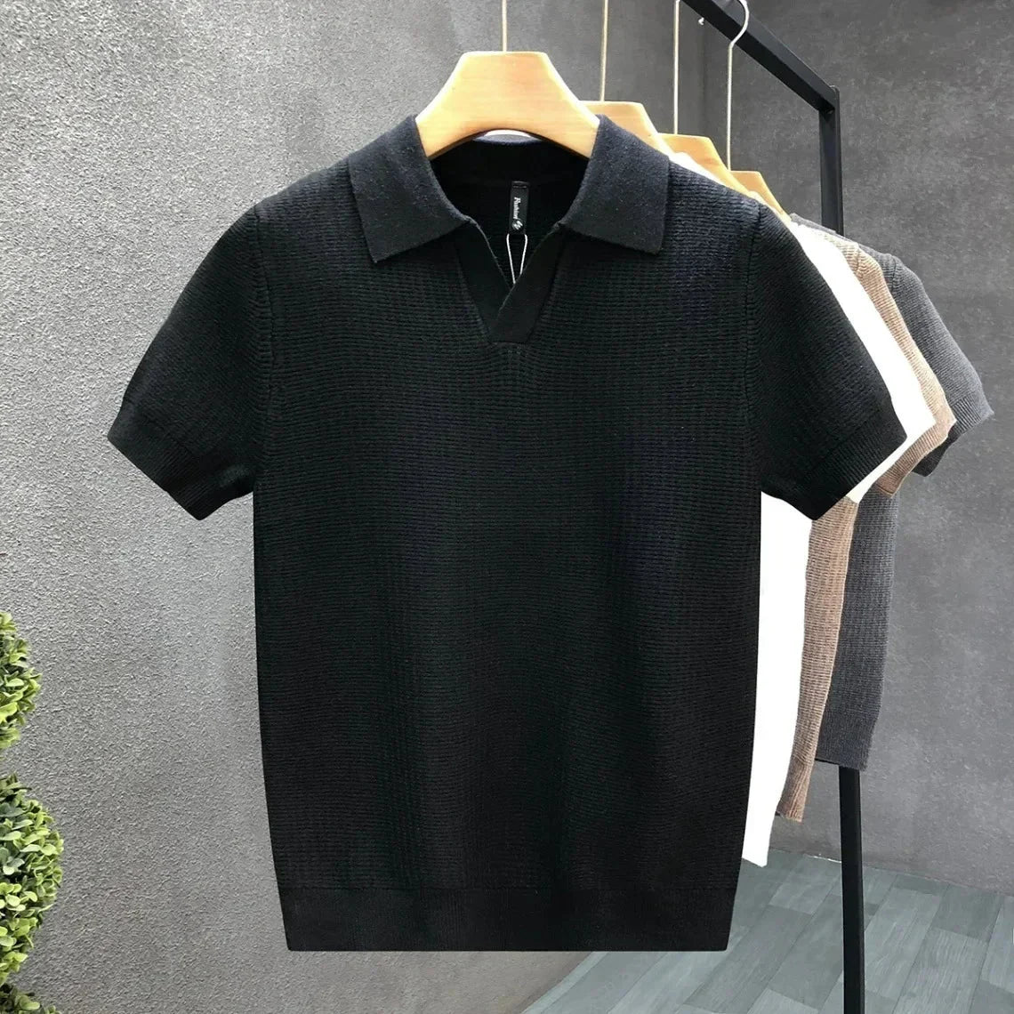 STRICKPOLOSHIRT FÜR HERREN