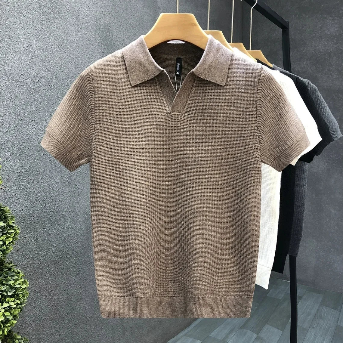 STRICKPOLOSHIRT FÜR HERREN