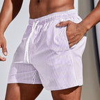 GESTREIFTE STRANDSHORTS FÜR HERREN