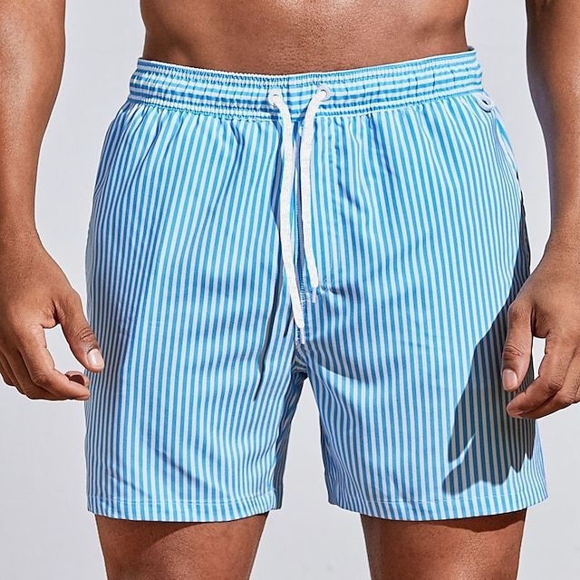 GESTREIFTE STRANDSHORTS FÜR HERREN