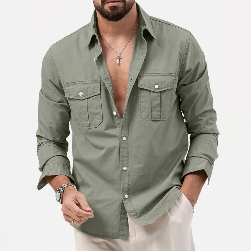 FALTENRESISTENTE KNOPFSHIRT FÜR MÄNNER