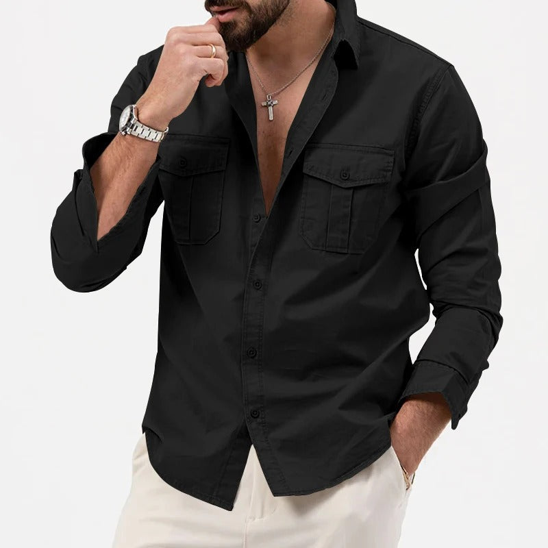 FALTENRESISTENTE KNOPFSHIRT FÜR MÄNNER