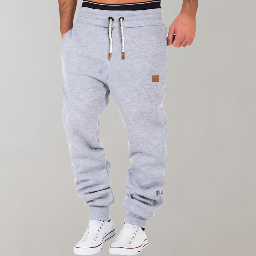 Men's Breathable Cotton Cuffed Joggers