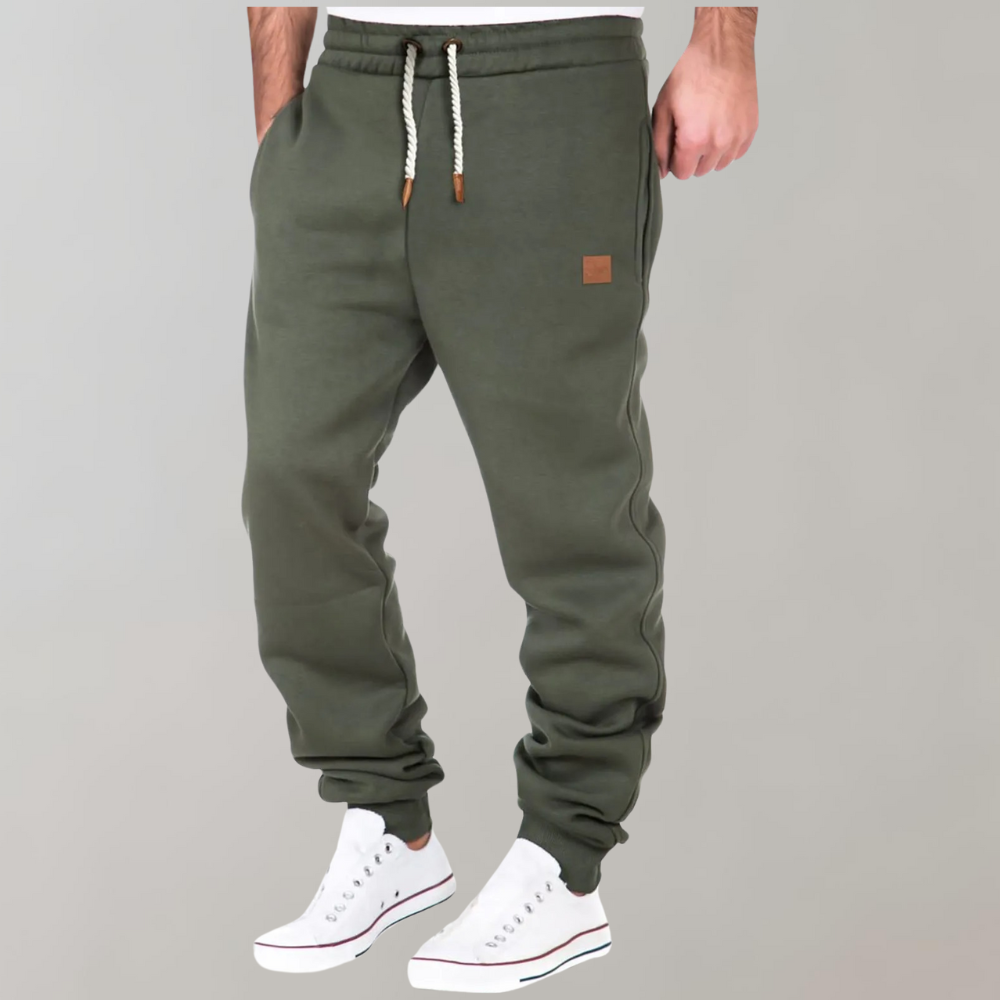 Men's Breathable Cotton Cuffed Joggers
