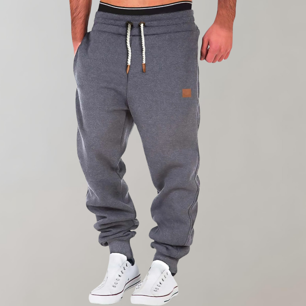 Men's Breathable Cotton Cuffed Joggers