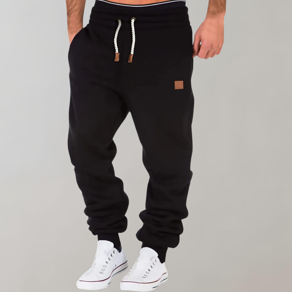 Men's Breathable Cotton Cuffed Joggers